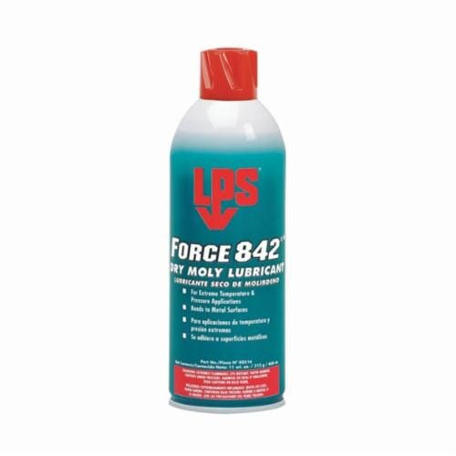 LPS® 02516 Force 842 deg® Dry Moly Lubricant, 16 oz Aerosol Can, Liquid Form, Dark Gray/Black, 0.74 to 0.76